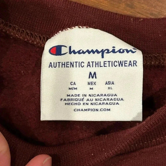 Vintage Champion Minnesota Golden Gophers Crewneck Sweater Maroon Mens Medium - Picture 3 of 6